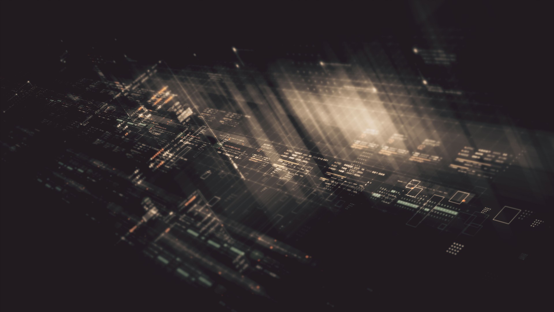 Futuristic Data Matrix Simulation Background
